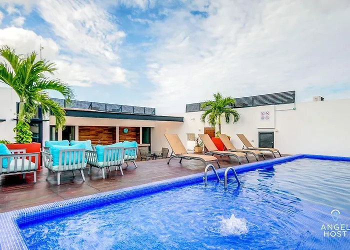 2br Retreat W Rooftop Pool & Bbq Playa del Carmen